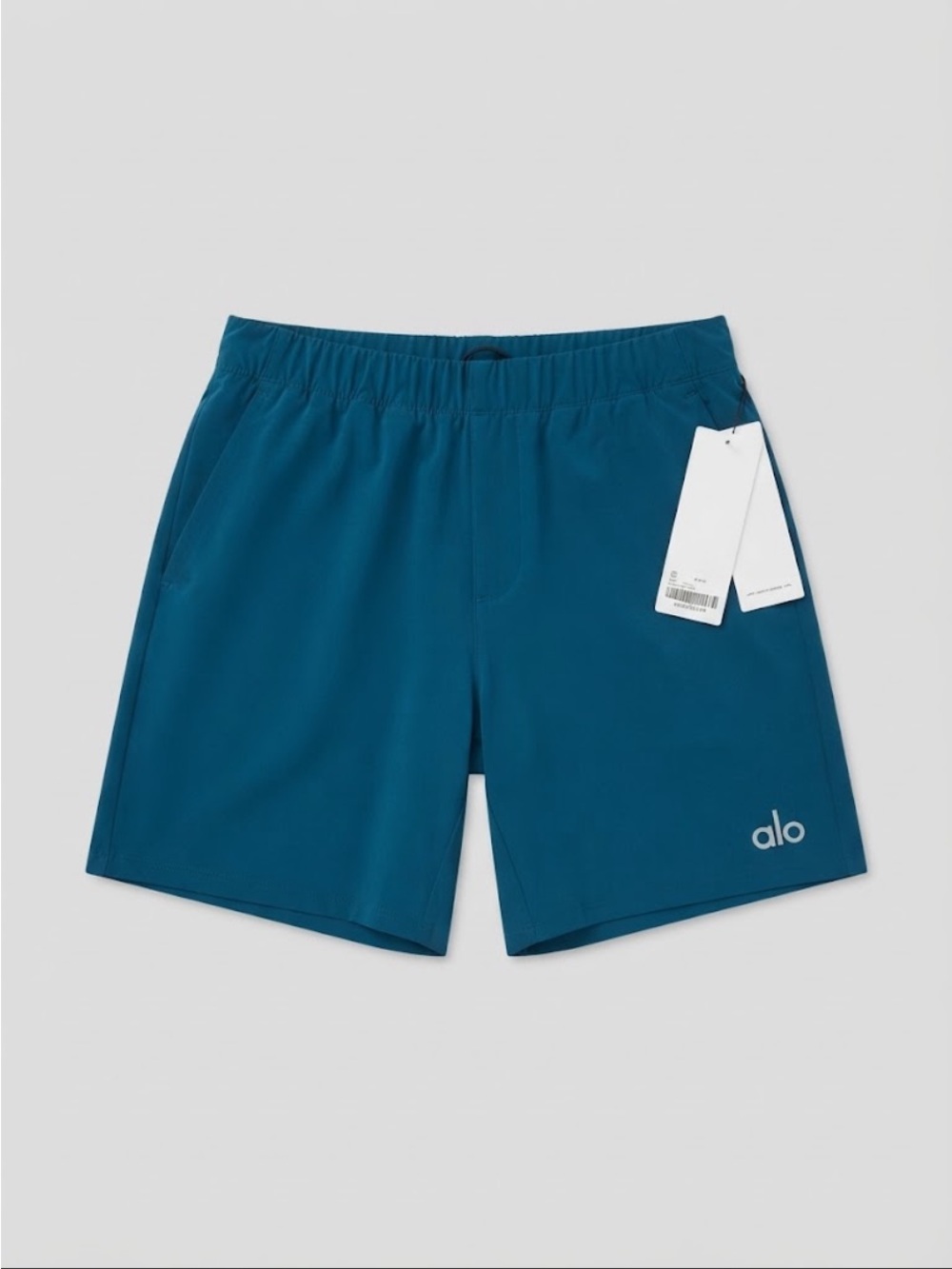 New -ALO Yoga Men’s Athletic Shorts — Teal Blue